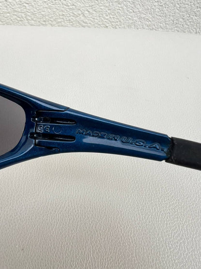 1999 Oakley Straight jacket Blue / Black Iridium Sunglasses