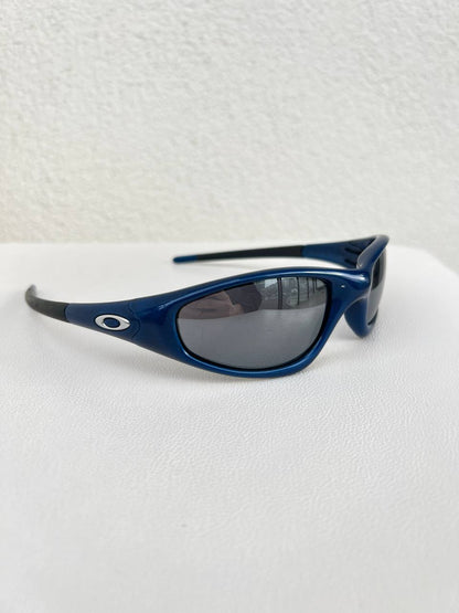 1999 Oakley Straight jacket Blue / Black Iridium Sunglasses