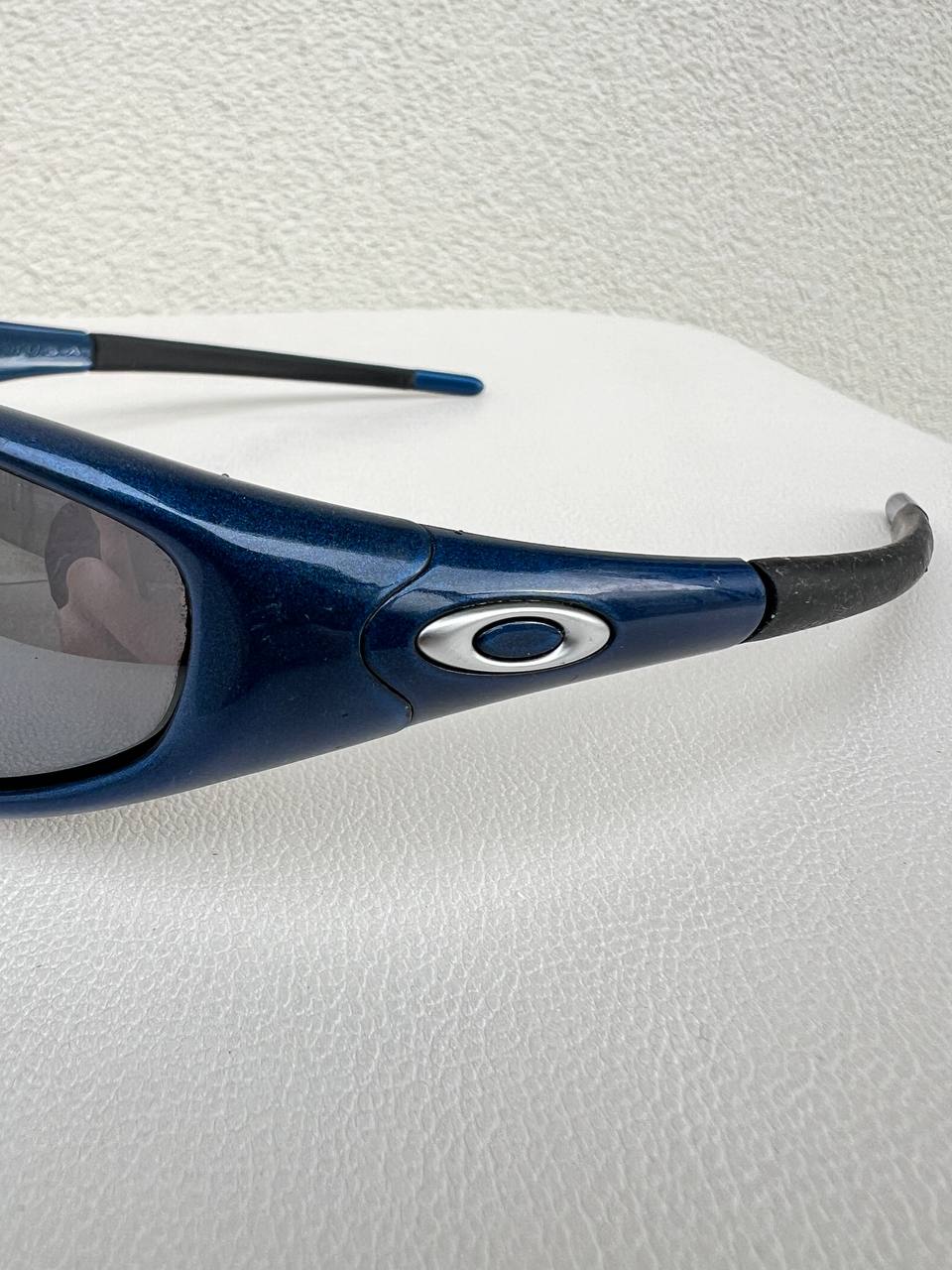 1999 Oakley Straight jacket Blue / Black Iridium Sunglasses