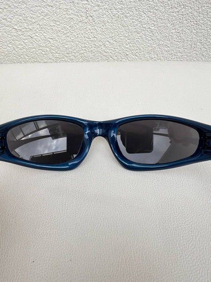 1999 Oakley Straight jacket Blue / Black Iridium Sunglasses