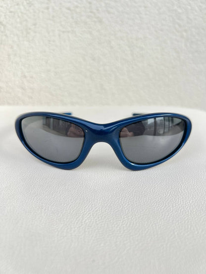 1999 Oakley Straight jacket Blue / Black Iridium Sunglasses