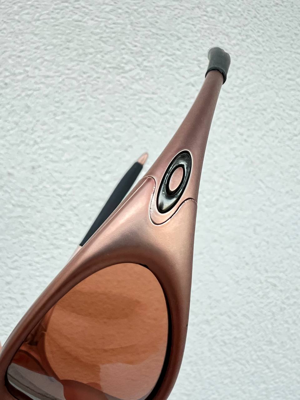 1999 Vintage Oakley Minute 1.0 FMJ Copper / VR28 Black Iridium Sunglasses