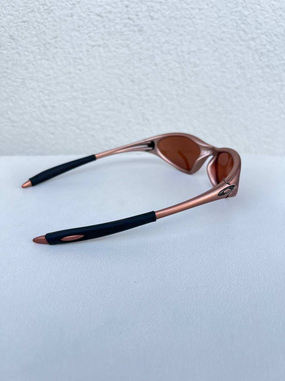 1999 Vintage Oakley Minute 1.0 FMJ Copper / VR28 Black Iridium Sunglasses