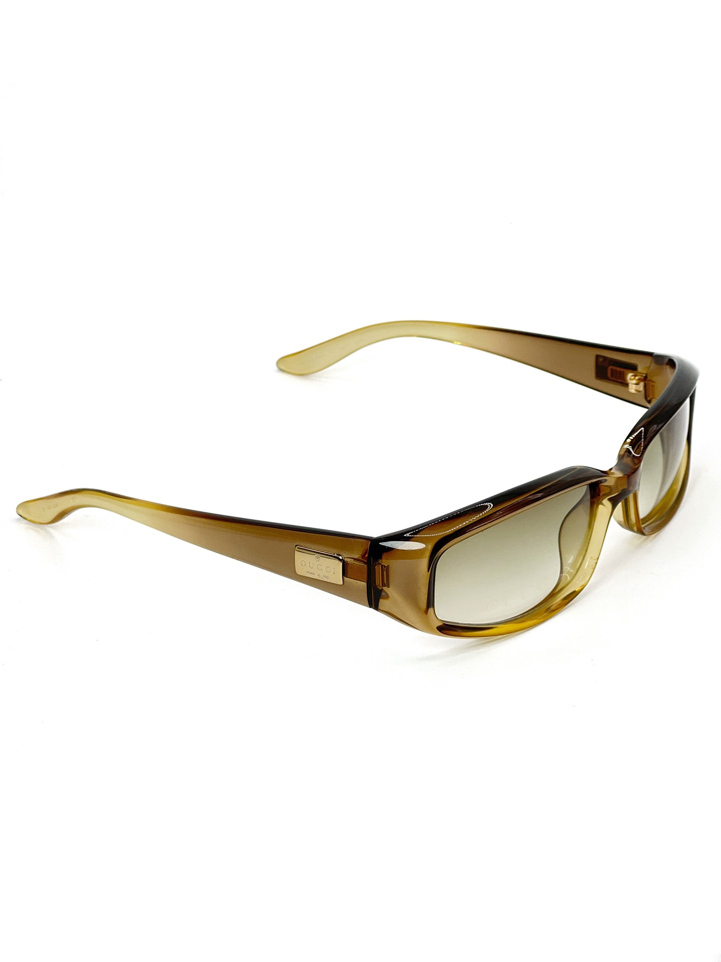 00s Vintage Gucci Gold Gradient Sunglasses Tom Ford Era GG2454