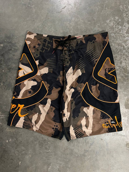 00s Vintage Quiksilver Camo Board Shorts