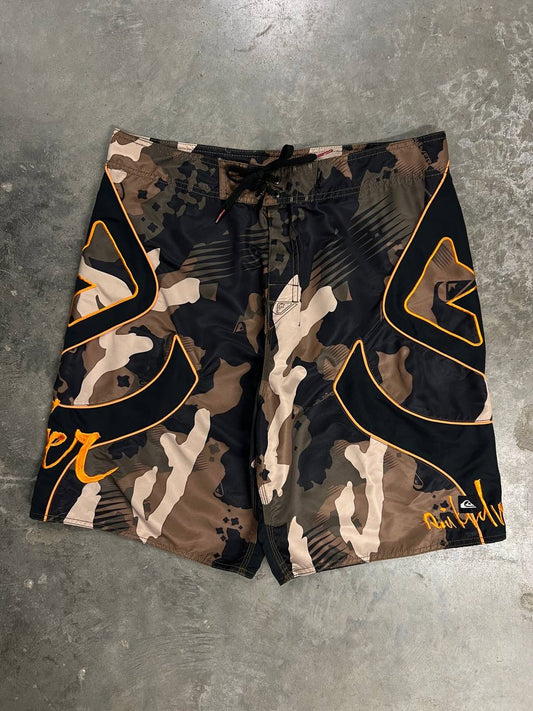 00s Vintage Quiksilver Camo Board Shorts