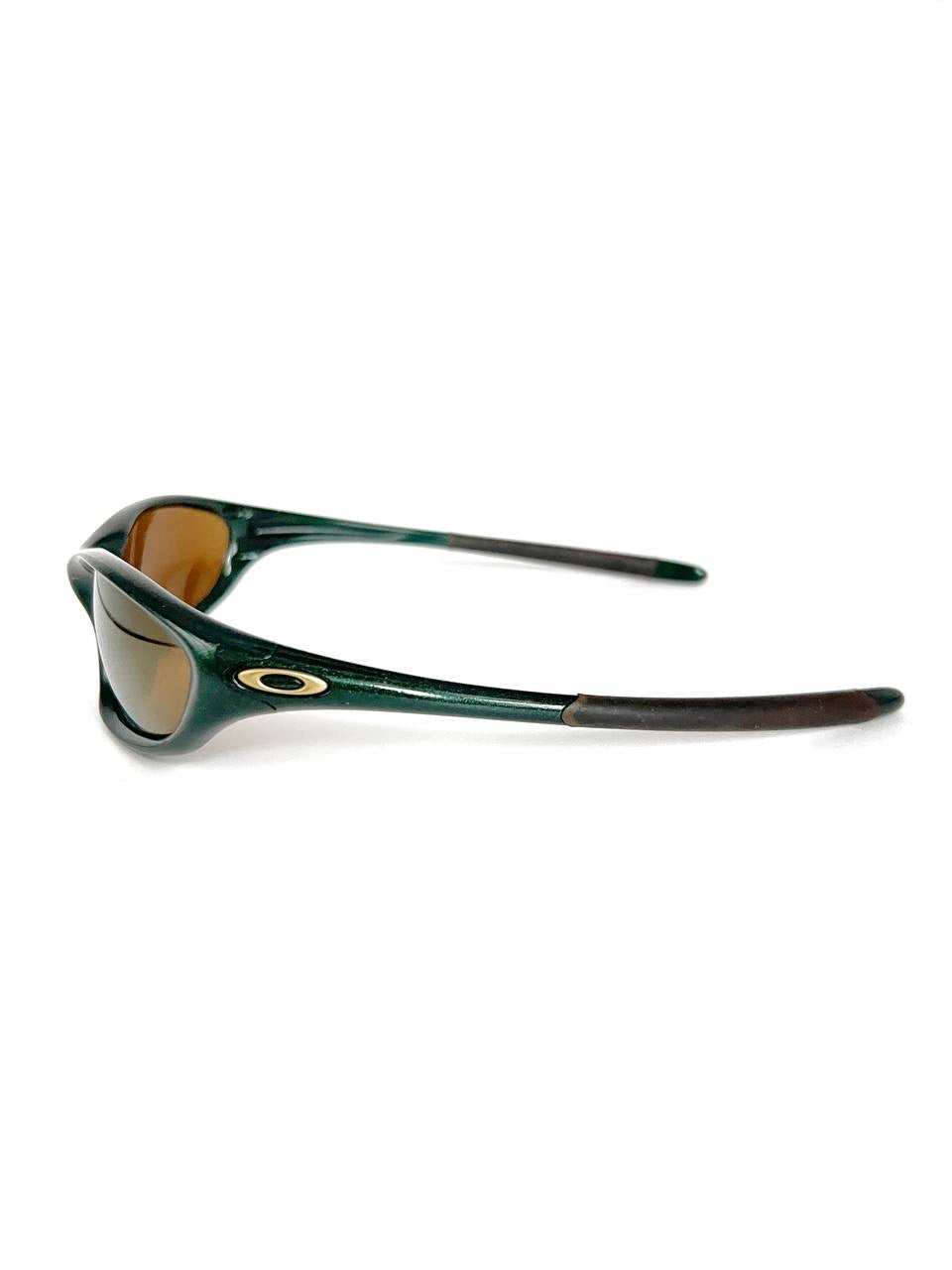 2000 Vintage Oakley XX Twenty Emerald / Gold Iridium Sunglasses
