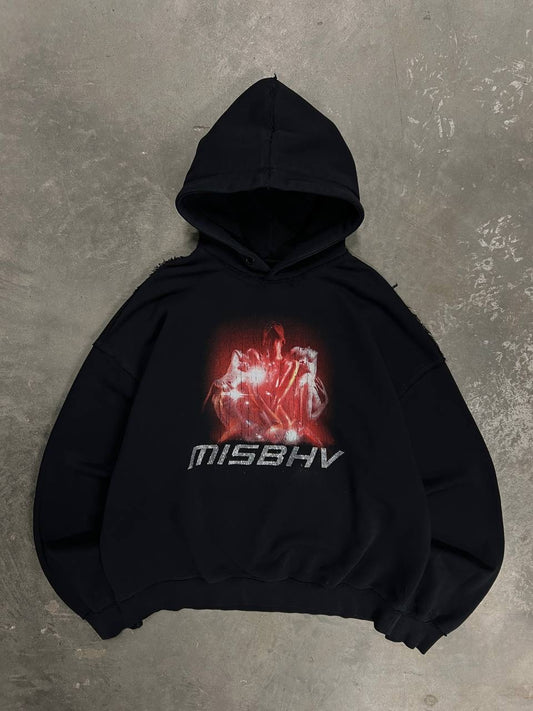 Misbhv Rhinestones Hot Babes Hoodie