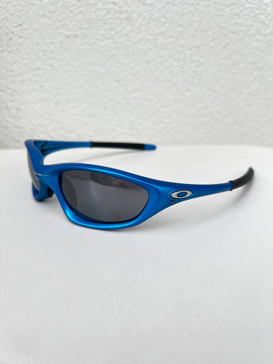 2000 Vintage Oakley XX Twenty Electric Blue Sunglasses