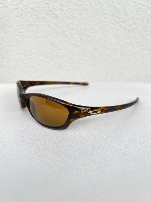 2001 Vintage Oakley Five 2.0 Brown Tortoise Gold Iridium Sunglasses