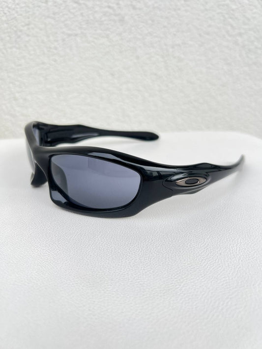 2003 Vintage Oakley Monster Dog Polished Black Sunglasses