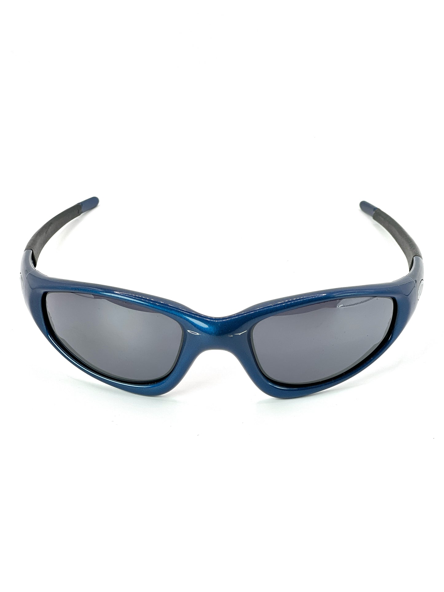 1999 Vintage Oakley Straight Jacket Blue / Black Iridium Sunglasses