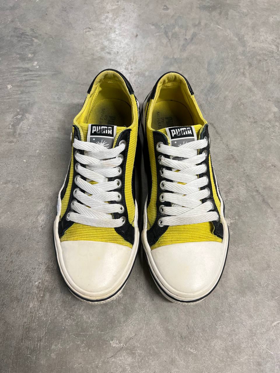 2009 Vintage Puma Mihara Yasuhiro MY-41 Yellow Corduroy Sneakers Shoes