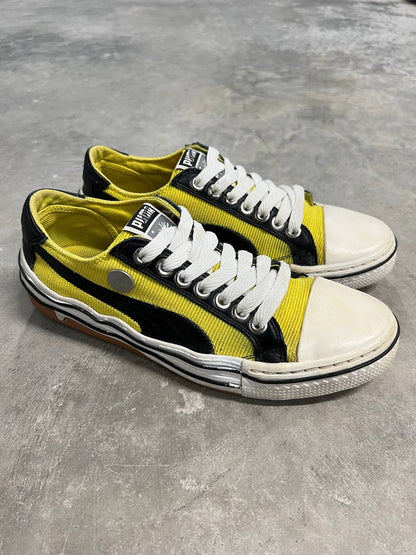 2009 Vintage Puma Mihara Yasuhiro MY-41 Yellow Corduroy Sneakers Shoes
