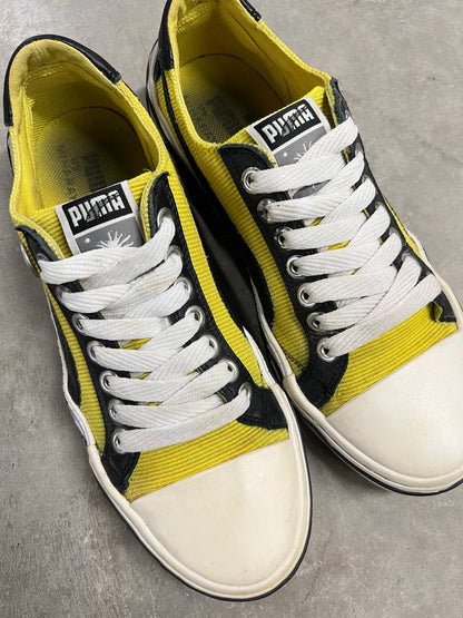 2009 Vintage Puma Mihara Yasuhiro MY-41 Yellow Corduroy Sneakers Shoes