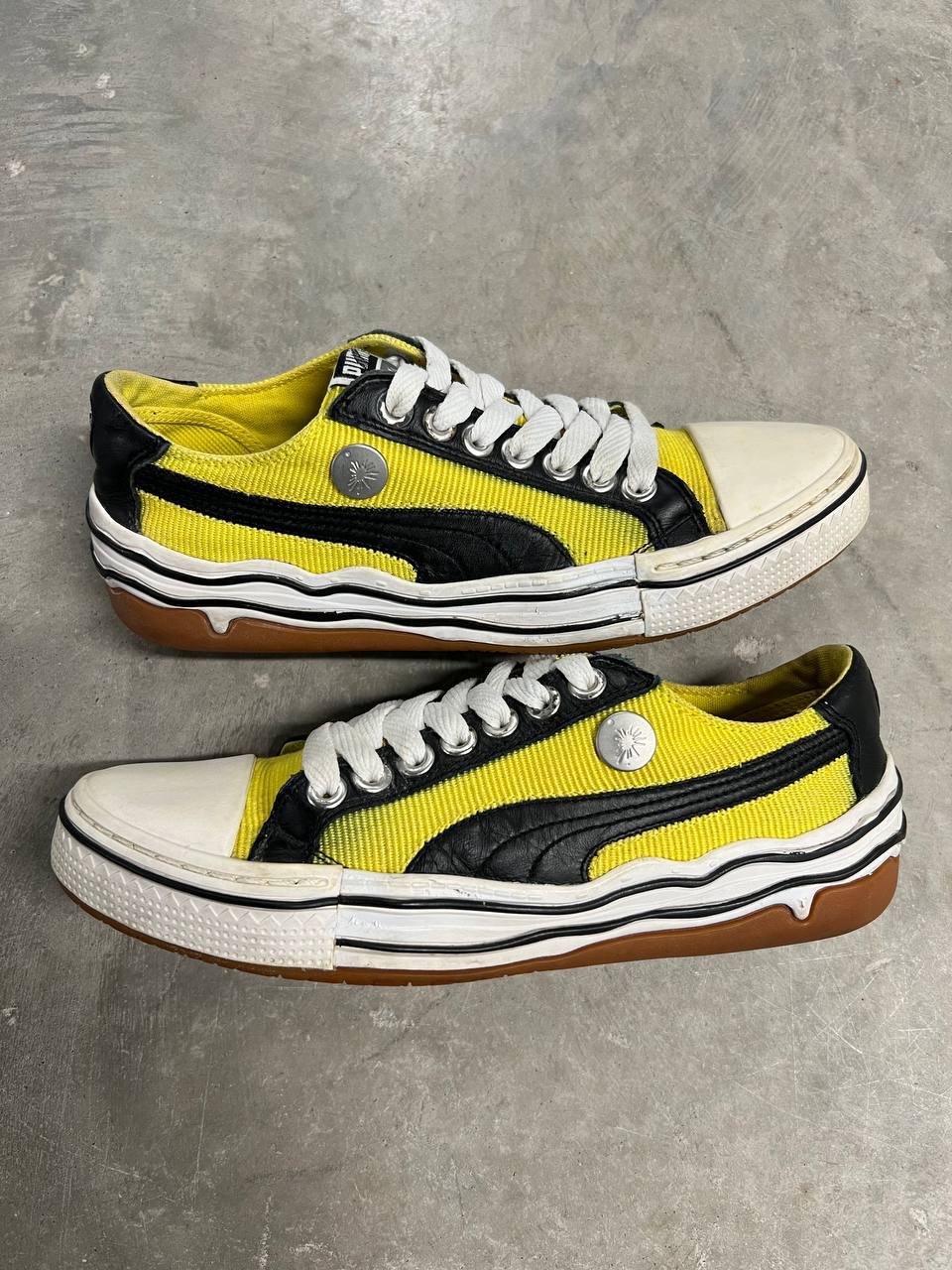 2009 Vintage Puma Mihara Yasuhiro MY-41 Yellow Corduroy Sneakers Shoes