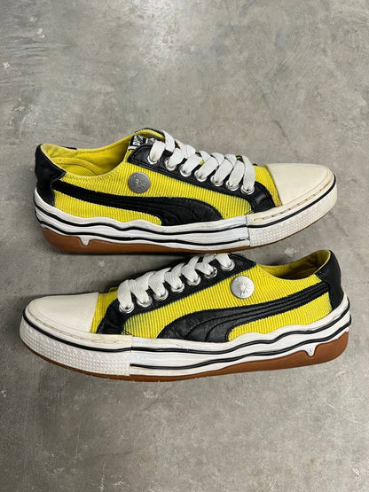2009 Vintage Puma Mihara Yasuhiro MY-41 Yellow Corduroy Sneakers Shoes