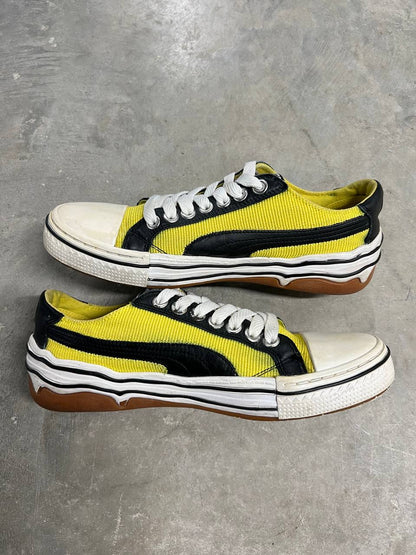 2009 Vintage Puma Mihara Yasuhiro MY-41 Yellow Corduroy Sneakers Shoes