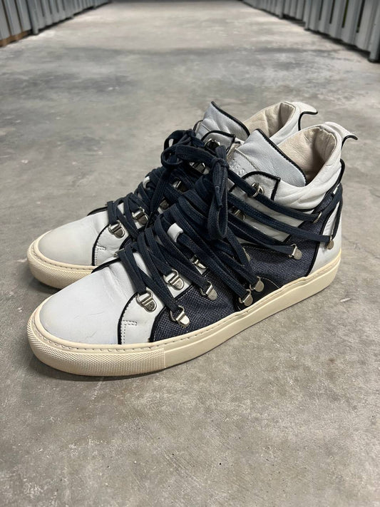 2010 Raf Simons Multilace Sneakers High Top Shoes