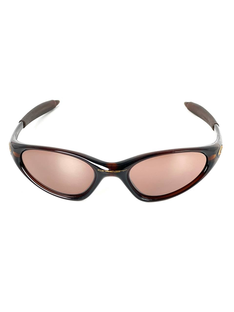 1998 Vintage Oakley Minute Gen 2 Polished Rootbeer/ VR28 Sunglasses