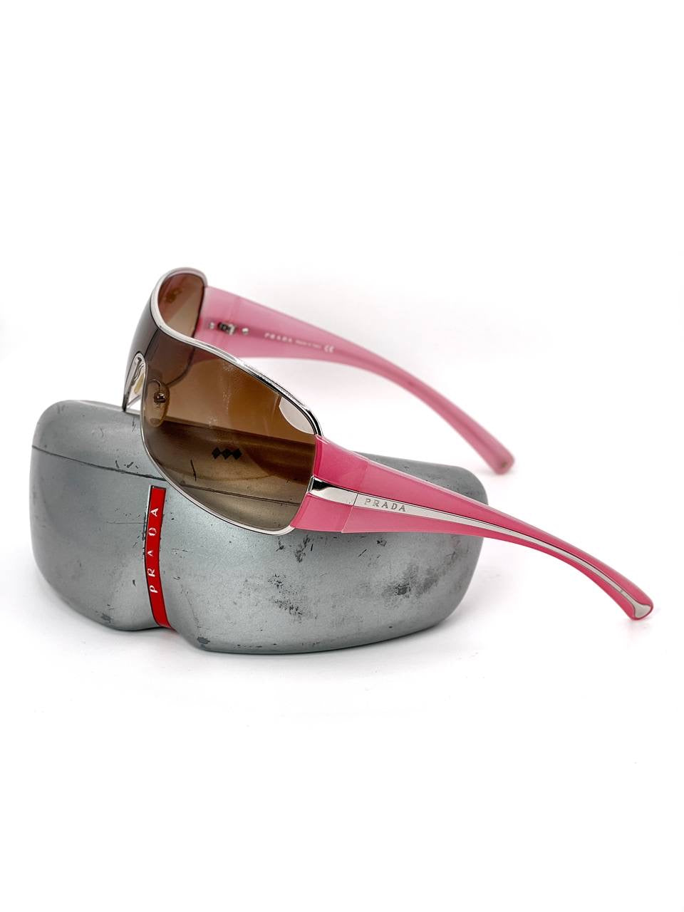 Vintage Prada Pink Mask Sunglasses