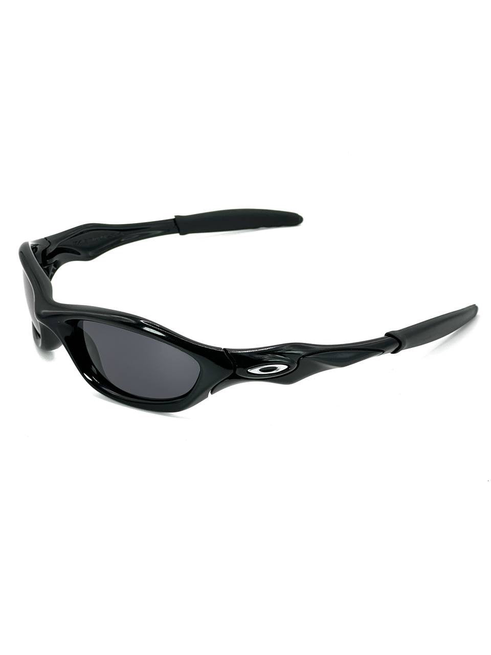 2004 Oakley Unknown Polished Black / Black Iridium Sunglasses