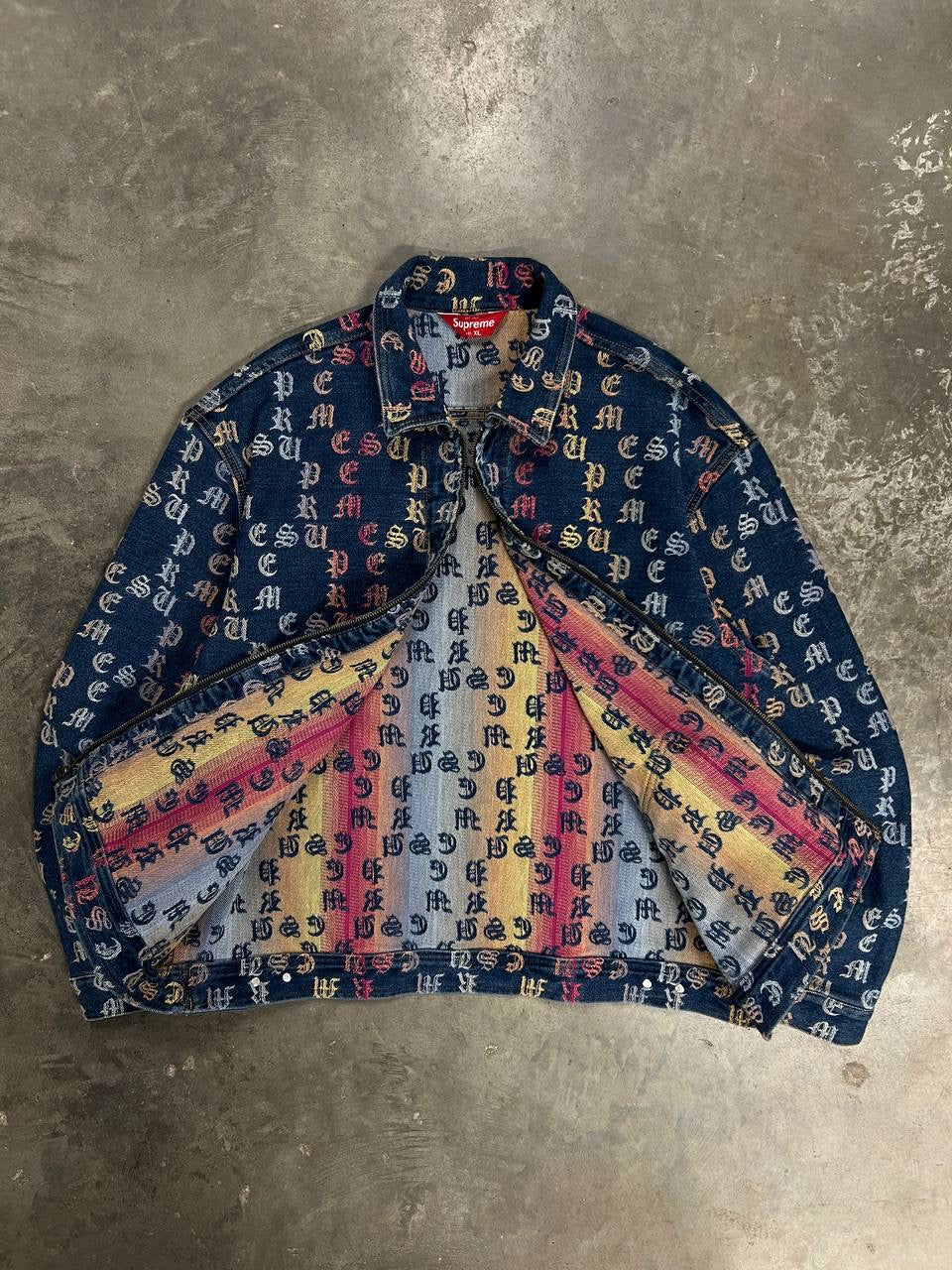 2022 Supreme Gradient Jacquard Denim Jacket