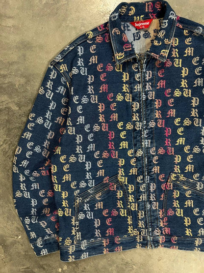 2022 Supreme Gradient Jacquard Denim Jacket
