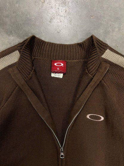 00s Vintage Oakley Zip Sweater