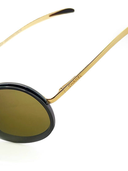 Vintage Chanel 6006 Brown / Gold Mask Sunglasses