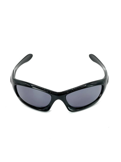 2003 Vintage Oakley Monster Dog Polished Black / Grey Sunglasses