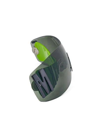 00s Vintage Bikkembergs Transformer Mask Sunglasses Green