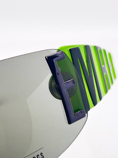 00s Vintage Bikkembergs Transformer Mask Sunglasses Green