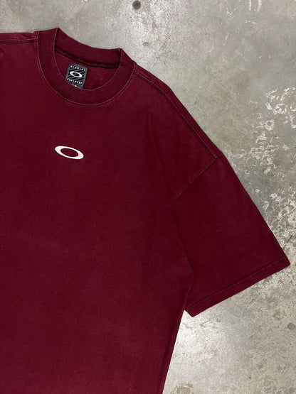 90s Vintage Oakley Software Center Logo Embroidered T-Shirt