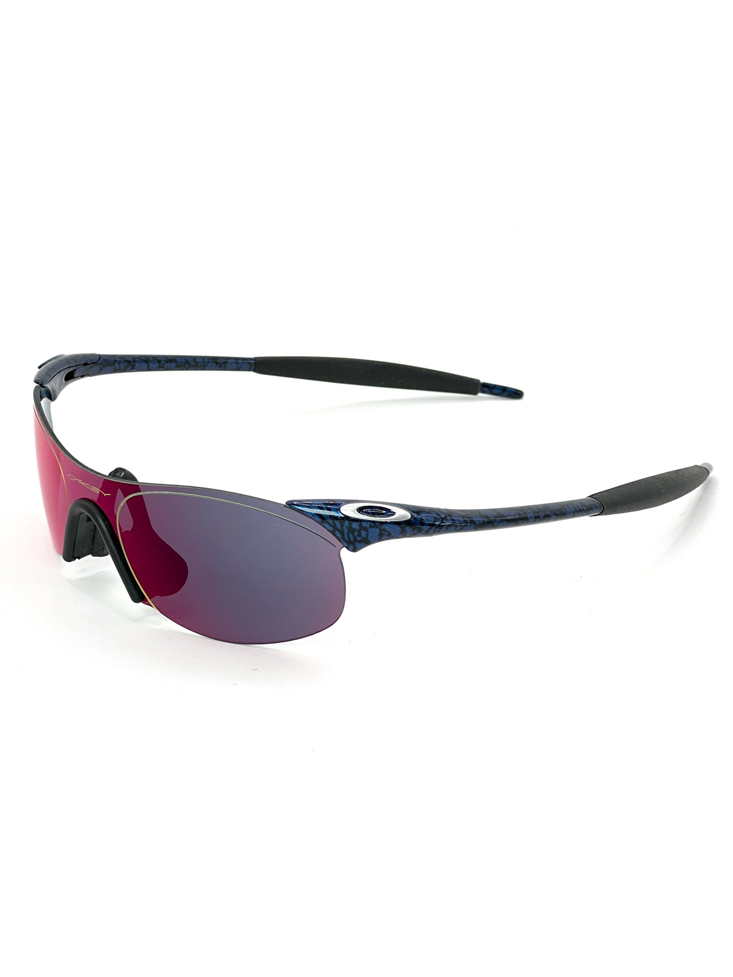 1999 Vintage Oakley New Zero 0.4 Cobalt +Red Iridium Sunglasses