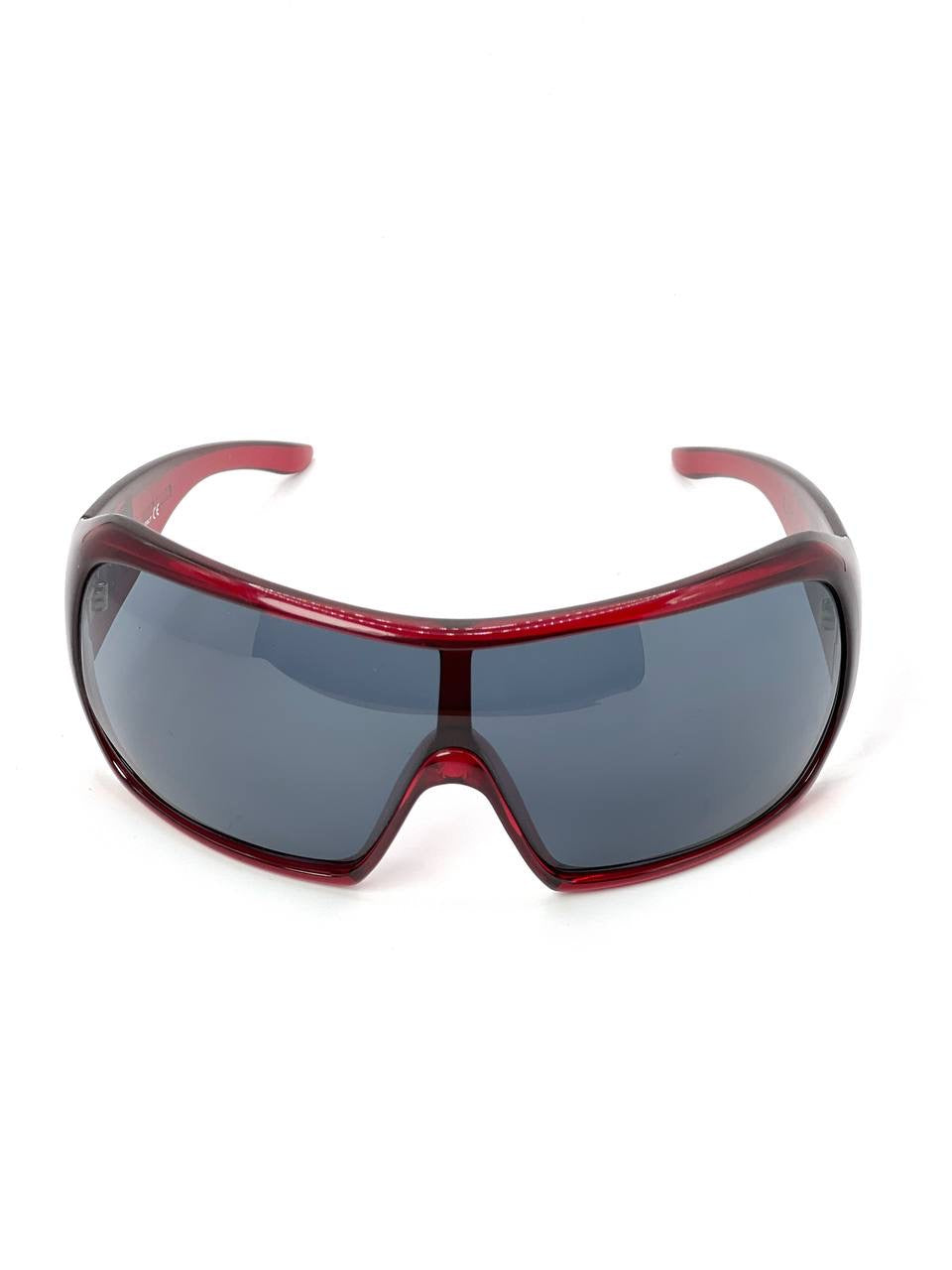 00s Vintage Miu Miu Oversized Mask Sunglasses