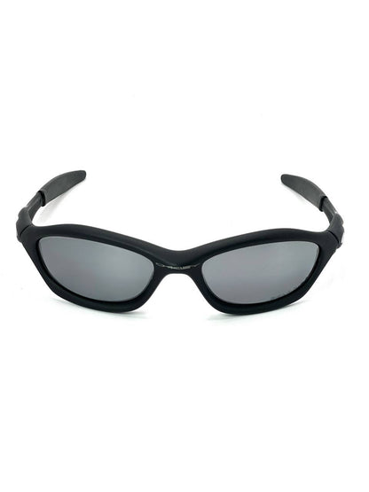 2004 Vintage Oakley Unknown Matte Black / Black Iridium Polarized Sunglasses