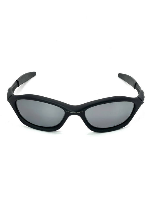 2004 Vintage Oakley Unknown Matte Black / Black Iridium Polarized Sunglasses
