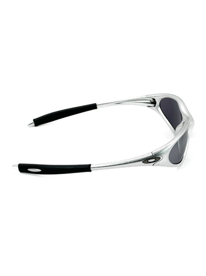 1999 Vintage Oakley Minute Polished Aluminium / Black Iridium Sunglasses