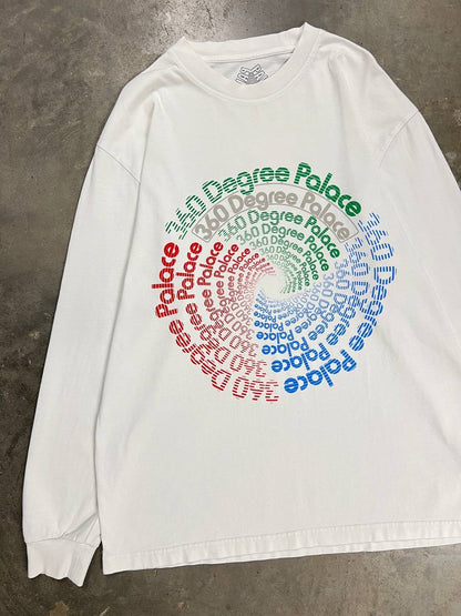 Palace 360 Degree White Long Sleeve T-Shirt