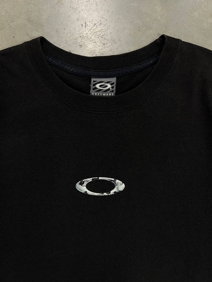 90s Vintage Oakley Software Mad Science White Camo T-Shirt