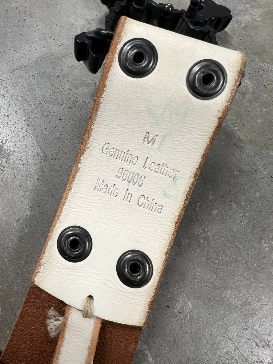 2004 Vintage Oakley Leather Skull Belt