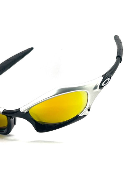 2003 Vintage Oakley Splice FMJ 5.56 - Polished Black Fire Iridium Sunglasses