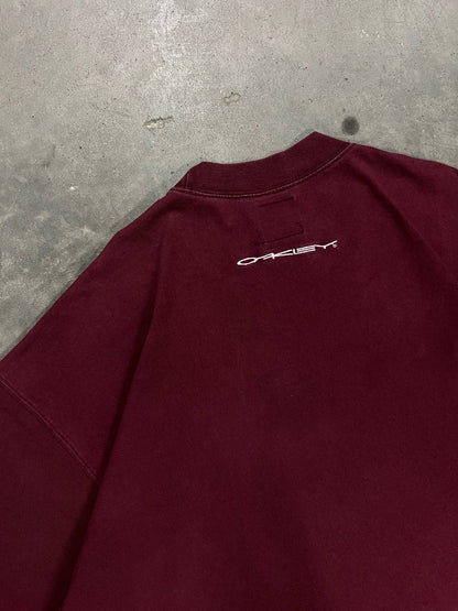 90s Vintage Oakley Software Center Logo Embroidered T-Shirt