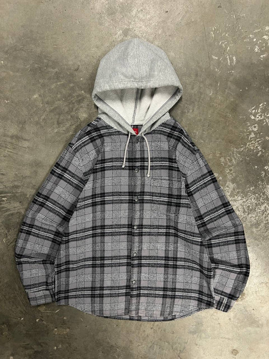 SS18 Supreme Hooded Flannel Plaid Shirt
