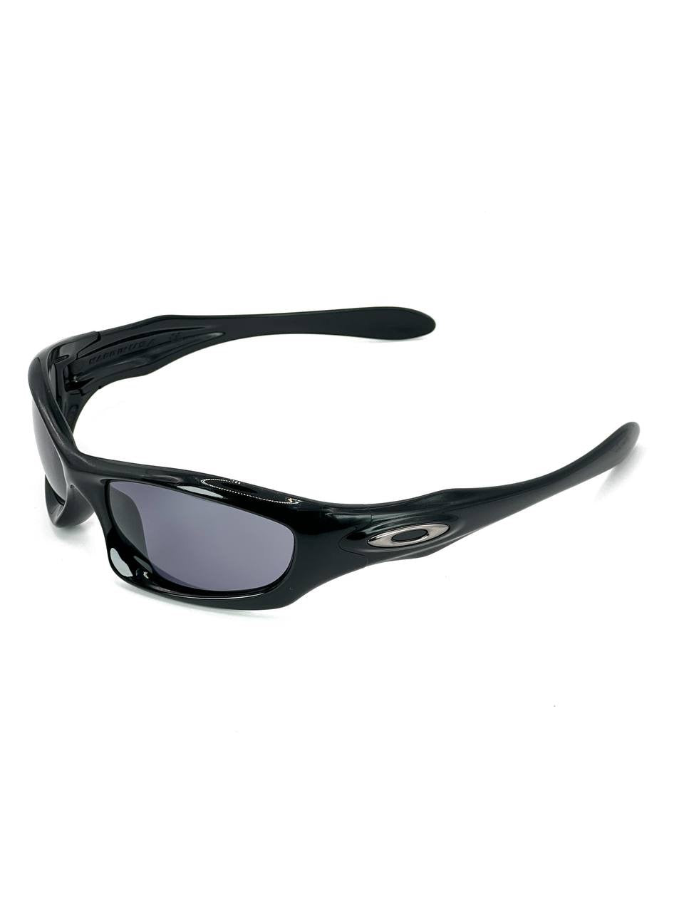 2003 Vintage Oakley Monster Dog Polished Black / Grey Sunglasses