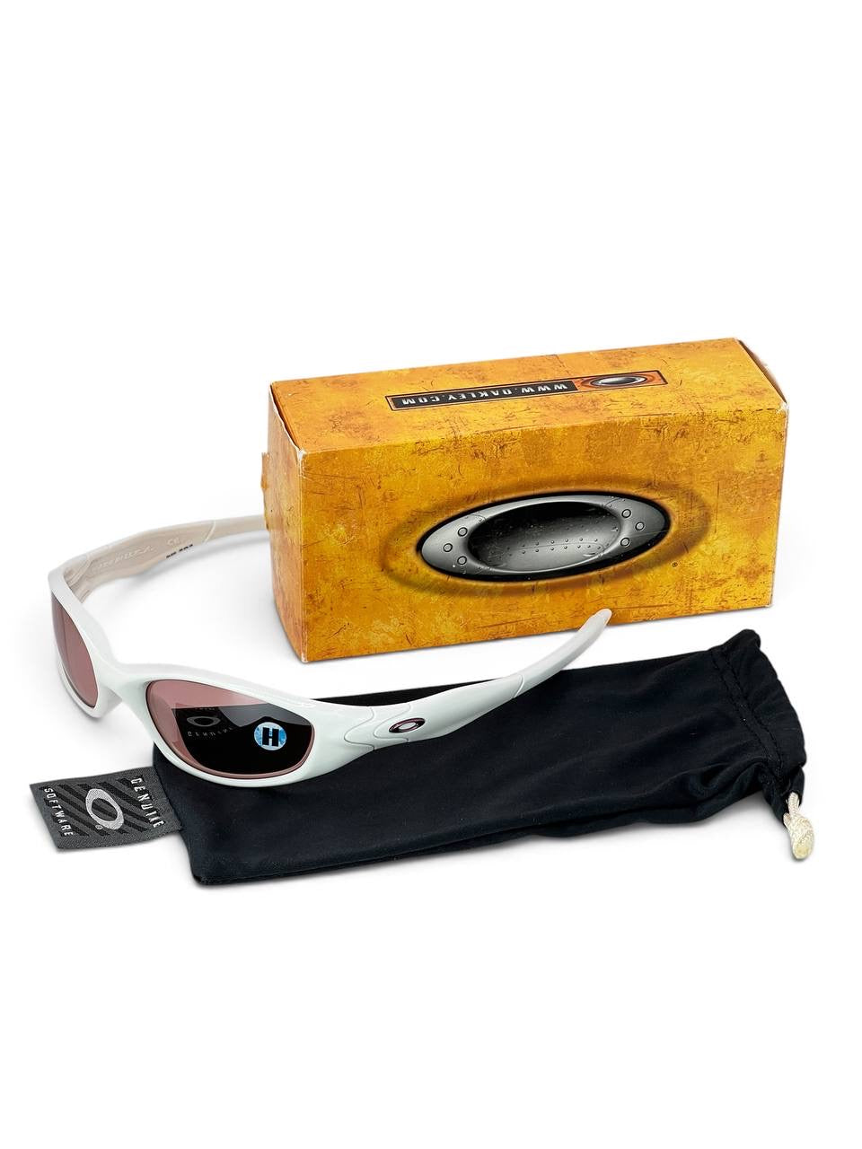 2007 Vintage Oakley Minute 2.0 Polished White / G30 Sunglasses