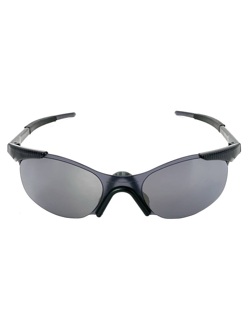 1994 Oakley Zero 0.4 Squared Sleet / Black Iridium Sunglasses