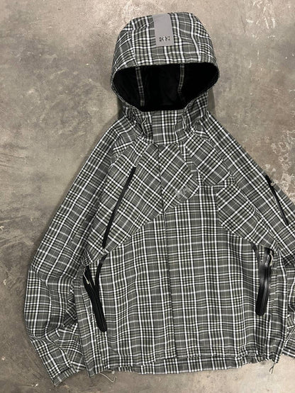 Helly Hansen Plaid Checkered Hard Shell Jacket