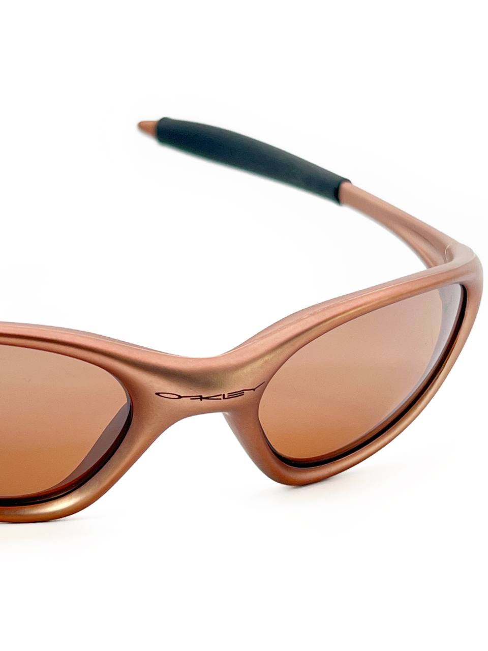 1999 Vintage Oakley Minute FMJ Copper / VR28 Sunglasses